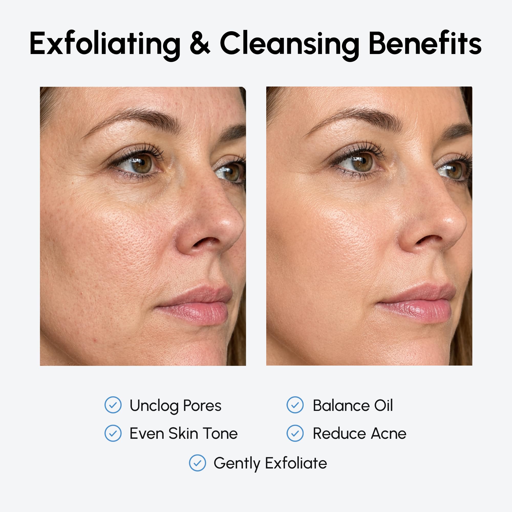 MAREE ingredients label zoom highlighting glycolic and salicylic acids transparency benefit