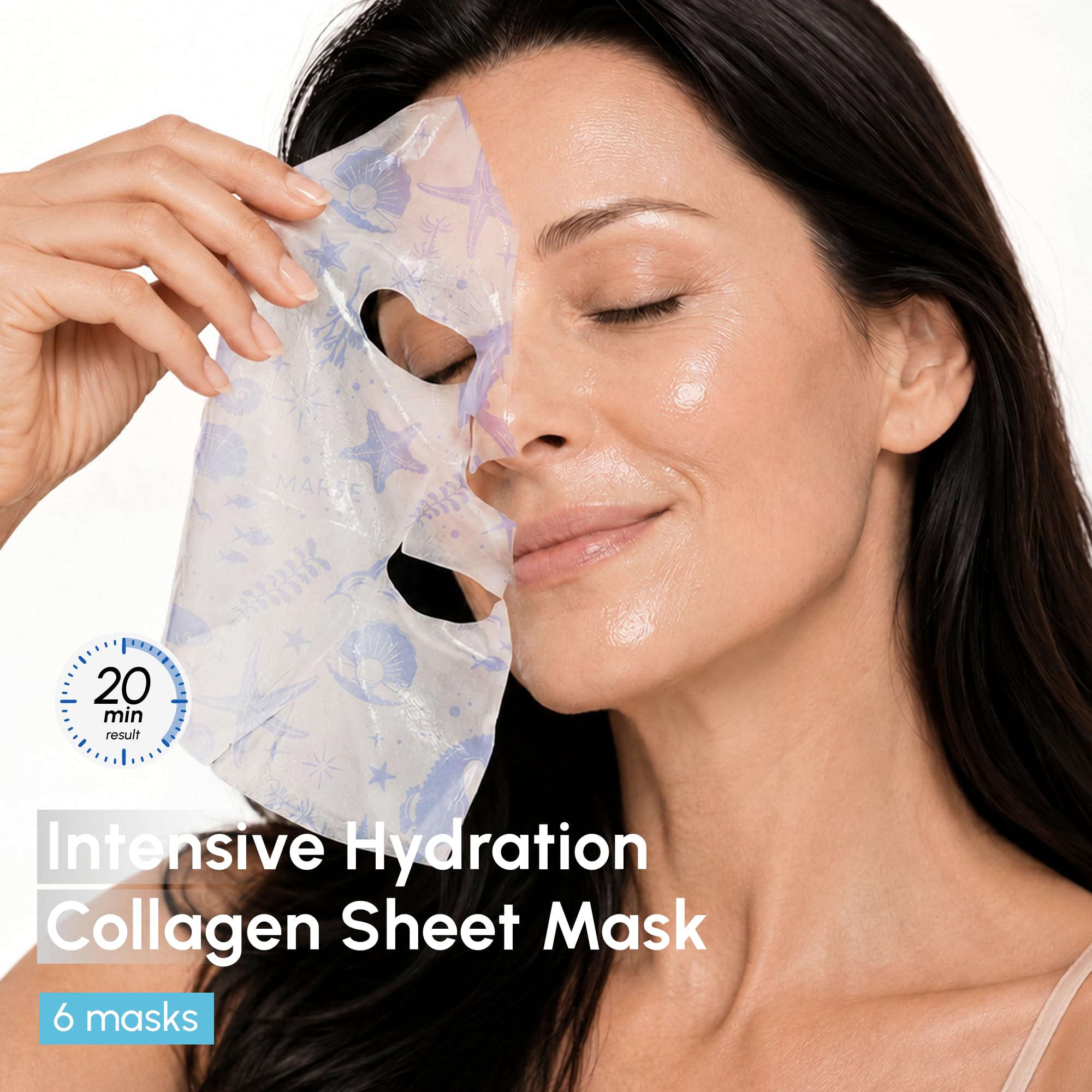 MAREE hand holding mask to show true size and convenient scale