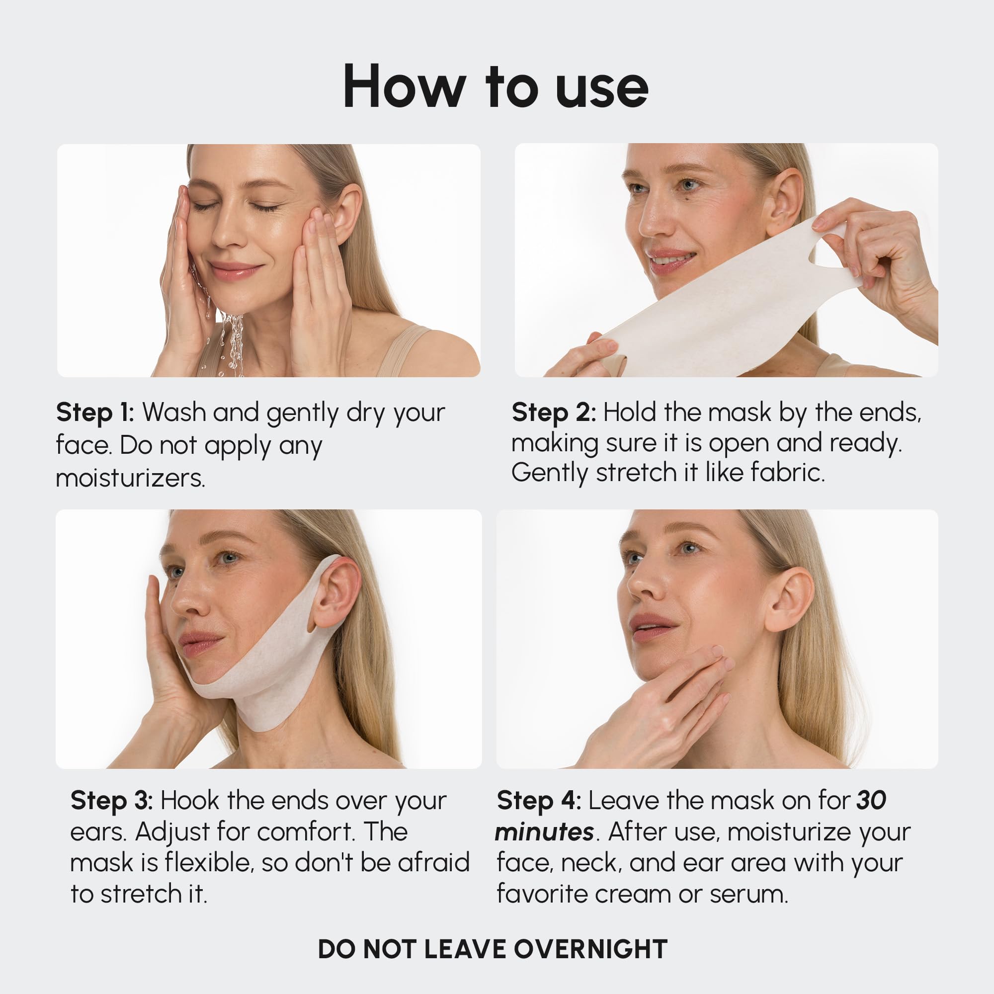 MAREE mask with green tea extract illustrating soothing properties