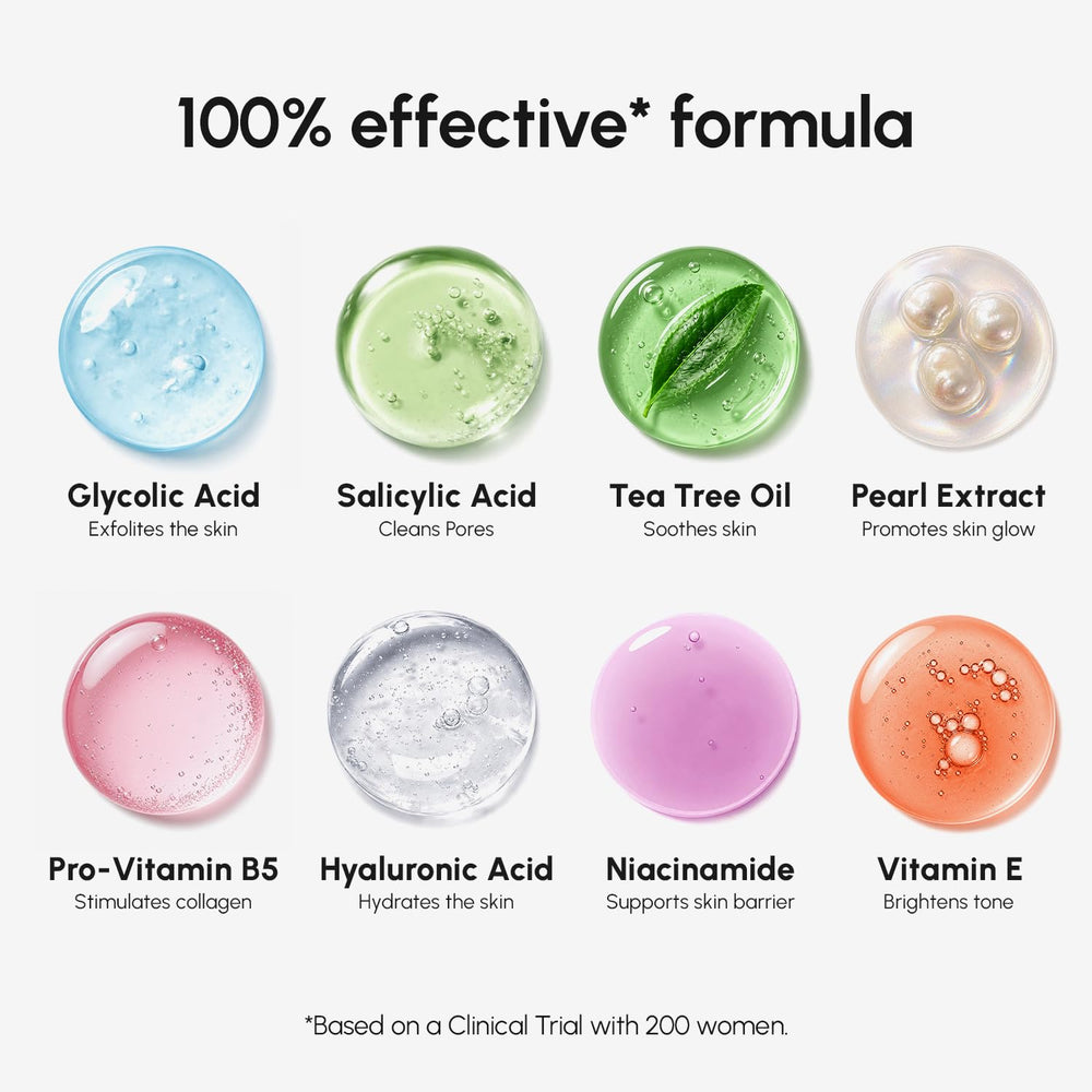 MAREE pads beside hyaluronic serum highlighting hydration support