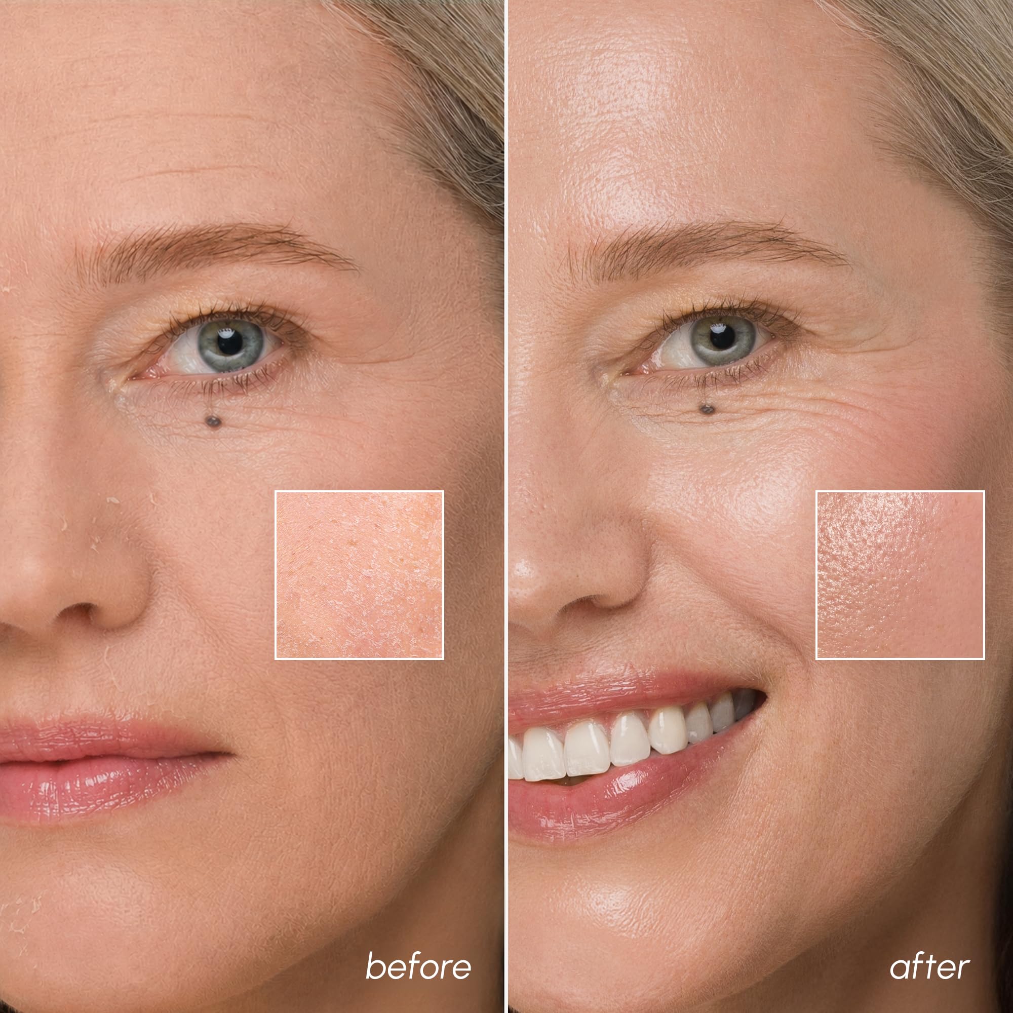 MAREE serum droplet on fingertip showing concentrated hydration