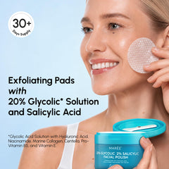 MAREE smooth pad detail demonstrating residue removal and calming benefit