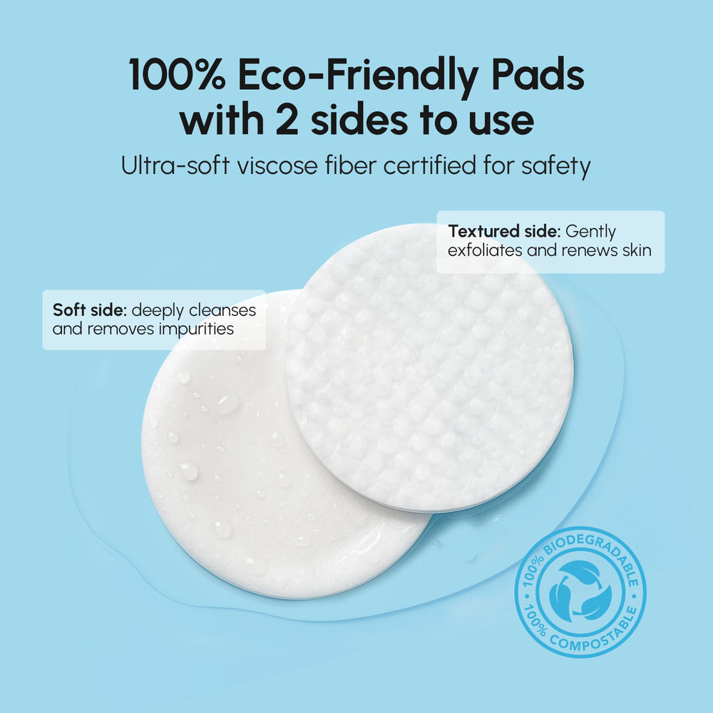 MAREE pads packed in travel bag for on-the-go resurfacing benefits