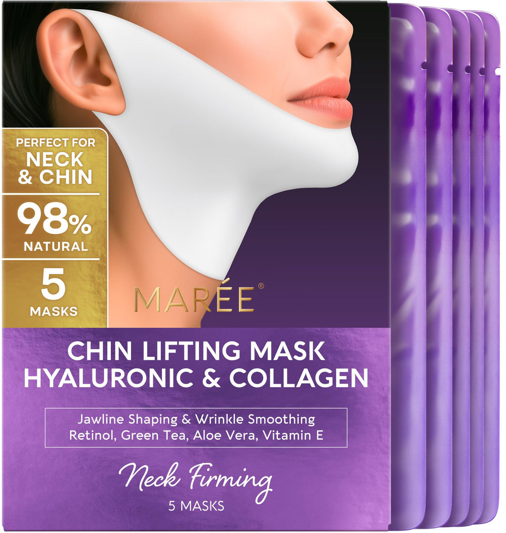 MAREE front packaging showing V Line mask and benefits for quick at-home lift