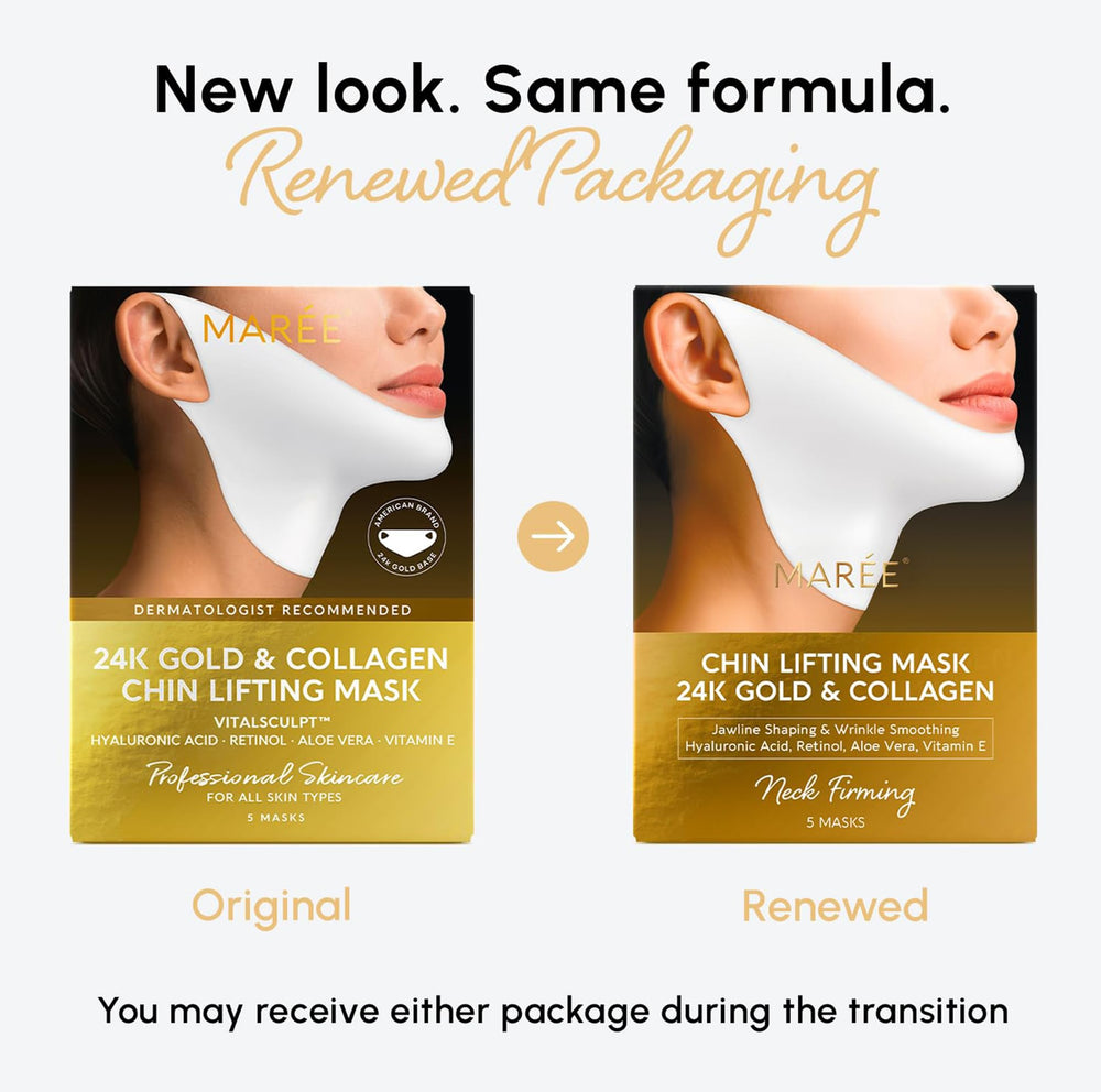 MAREE hydrogel close-up displaying smooth texture for effective chin adherence