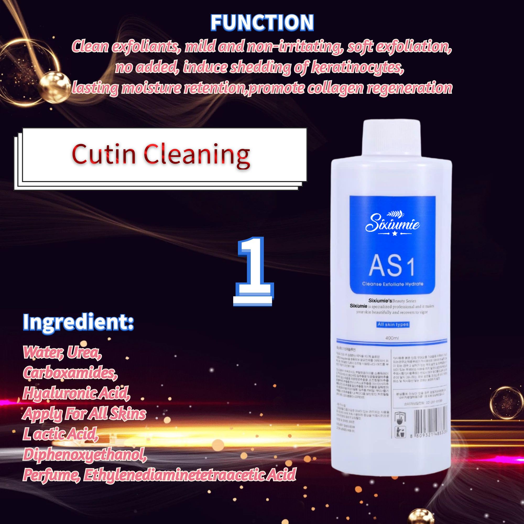 Marfort AO3 close-up label highlighting aqua cleansing and hydration benefit
