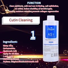 Marfort AO3 close-up label highlighting aqua cleansing and hydration benefit