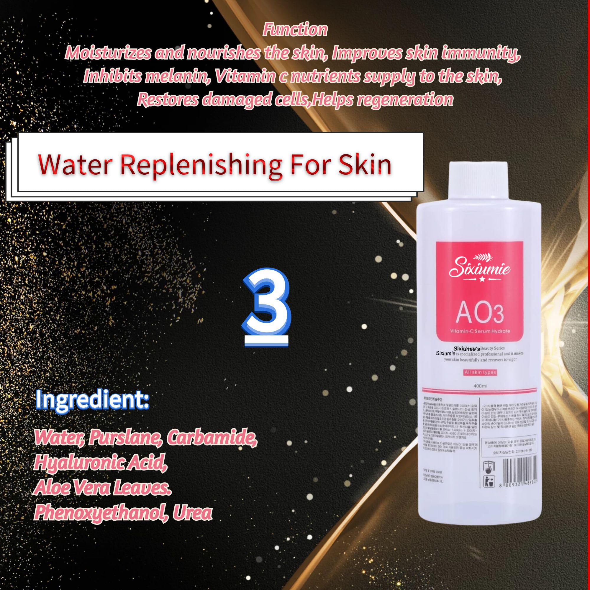 Marfort SA2 ingredient panel with vitamins A and E for calming benefit