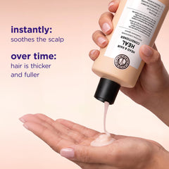 Maria Nila creamy conditioner texture close-up for hydration benefit