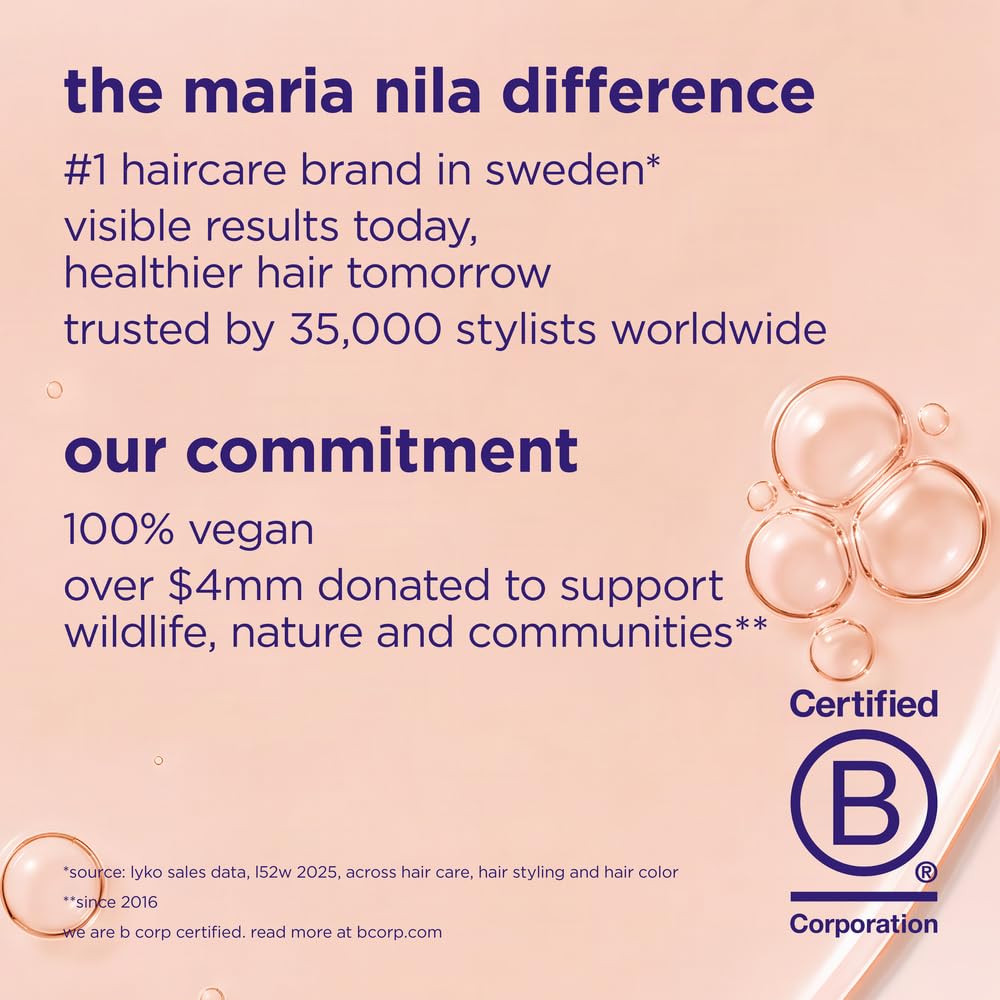 Maria Nila conditioner paired with matching shampoo for complete routine benefit