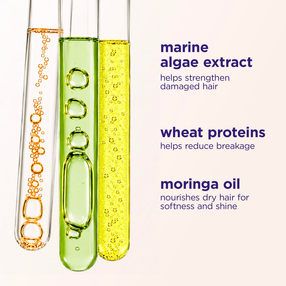Maria Nila product label and ingredients panel highlighting vegan Swedish-made credentials