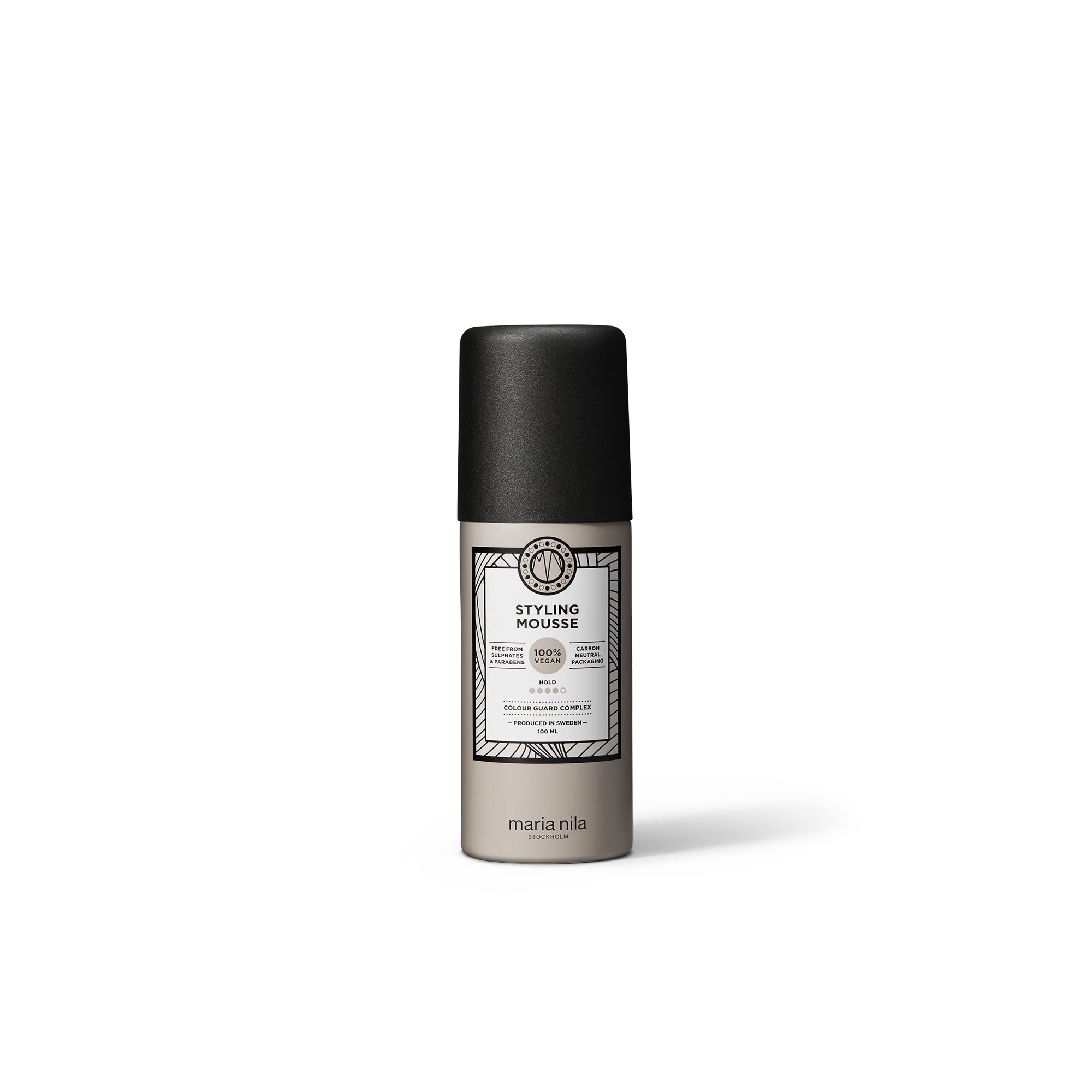 Maria Nila front packaging showing bottle and branding, conveys professional vegan benefits