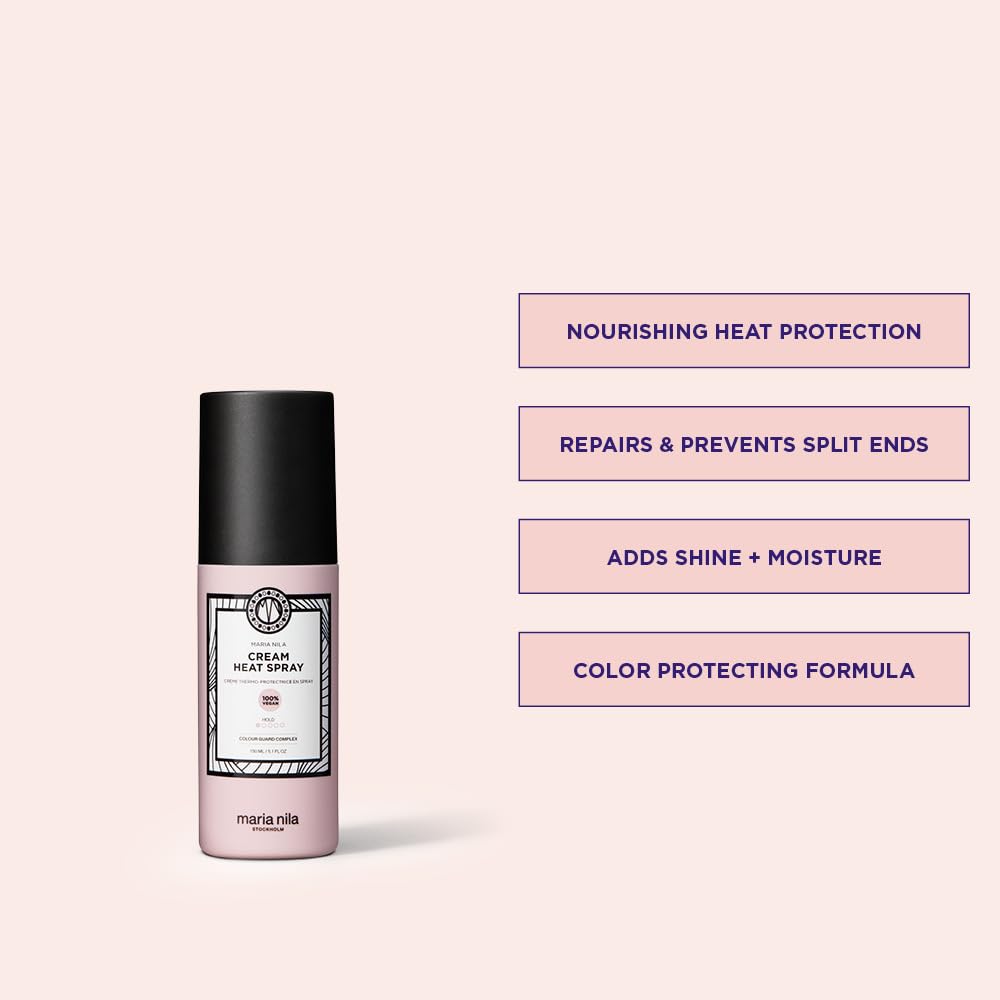 Maria Nila cream spray texture closeup demonstrating smooth, workable formula