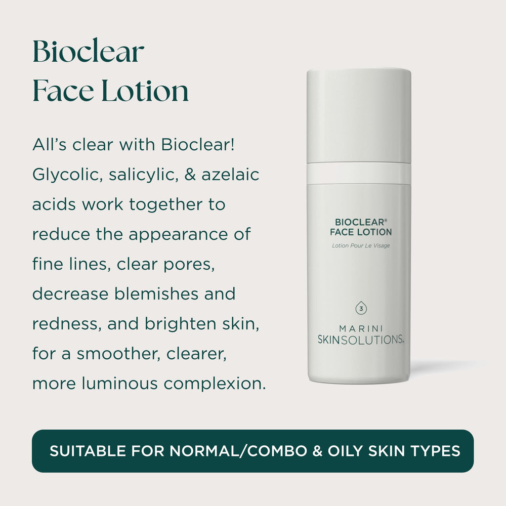 Marini SkinSolutions lotion texture close-up highlighting lightweight, fast-absorbing feel