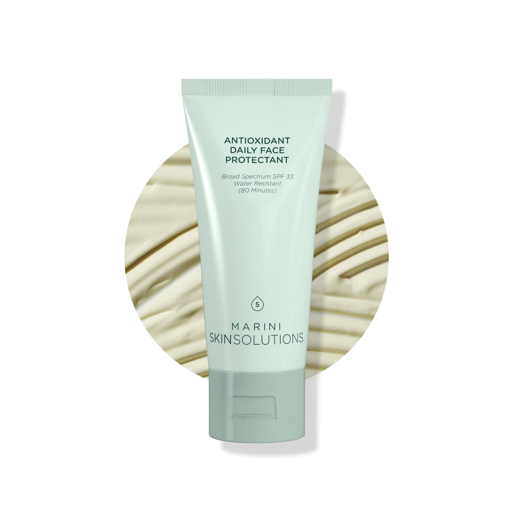 Marini SkinSolutions front packaging showing SPF 33 and benefits