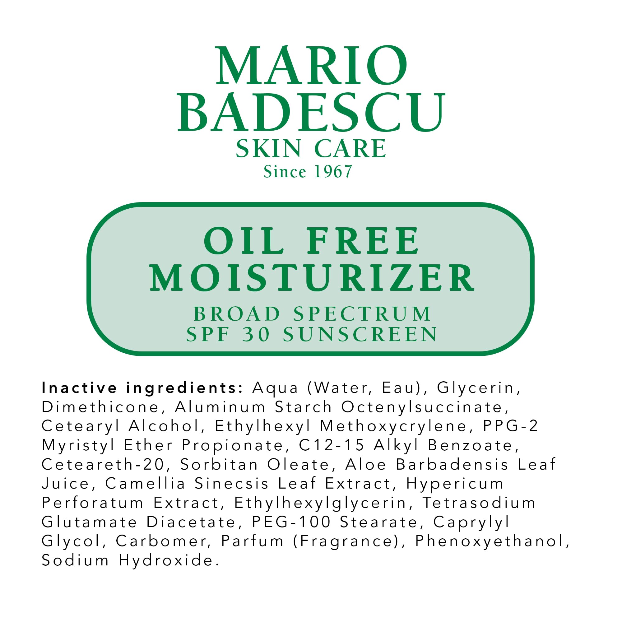 Mario Badescu comparison showing matte finish and reduced shine benefit