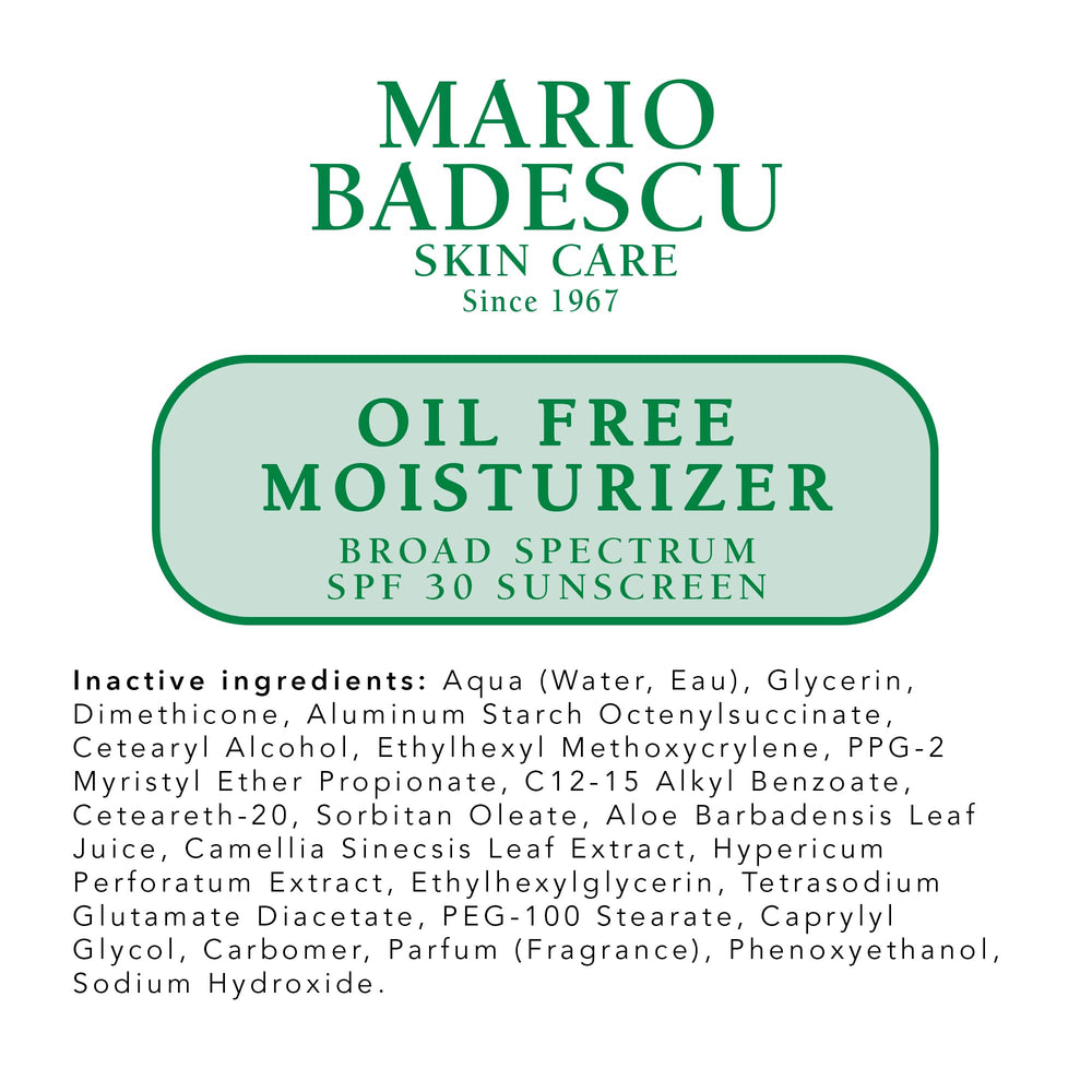Mario Badescu comparison showing matte finish and reduced shine benefit