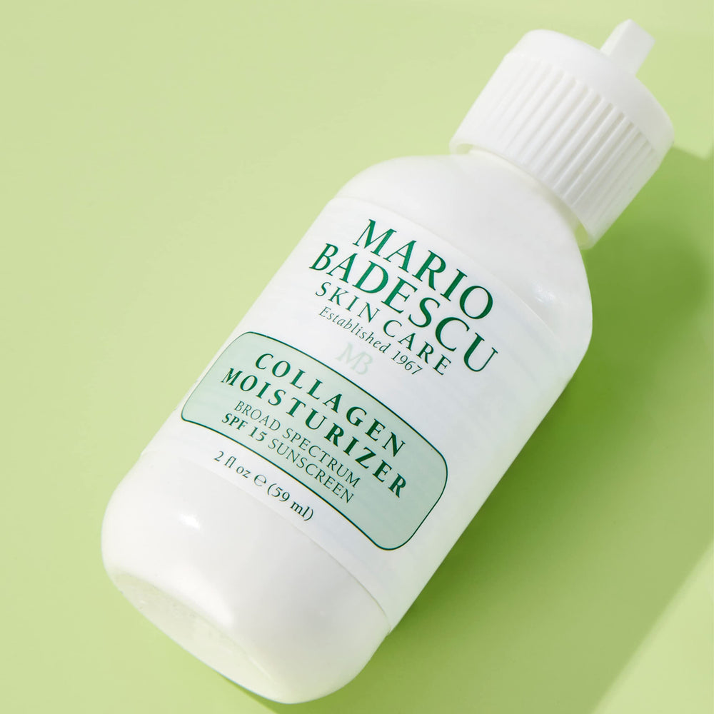Mario Badescu moisturizer placed on bathroom counter as part of morning routine