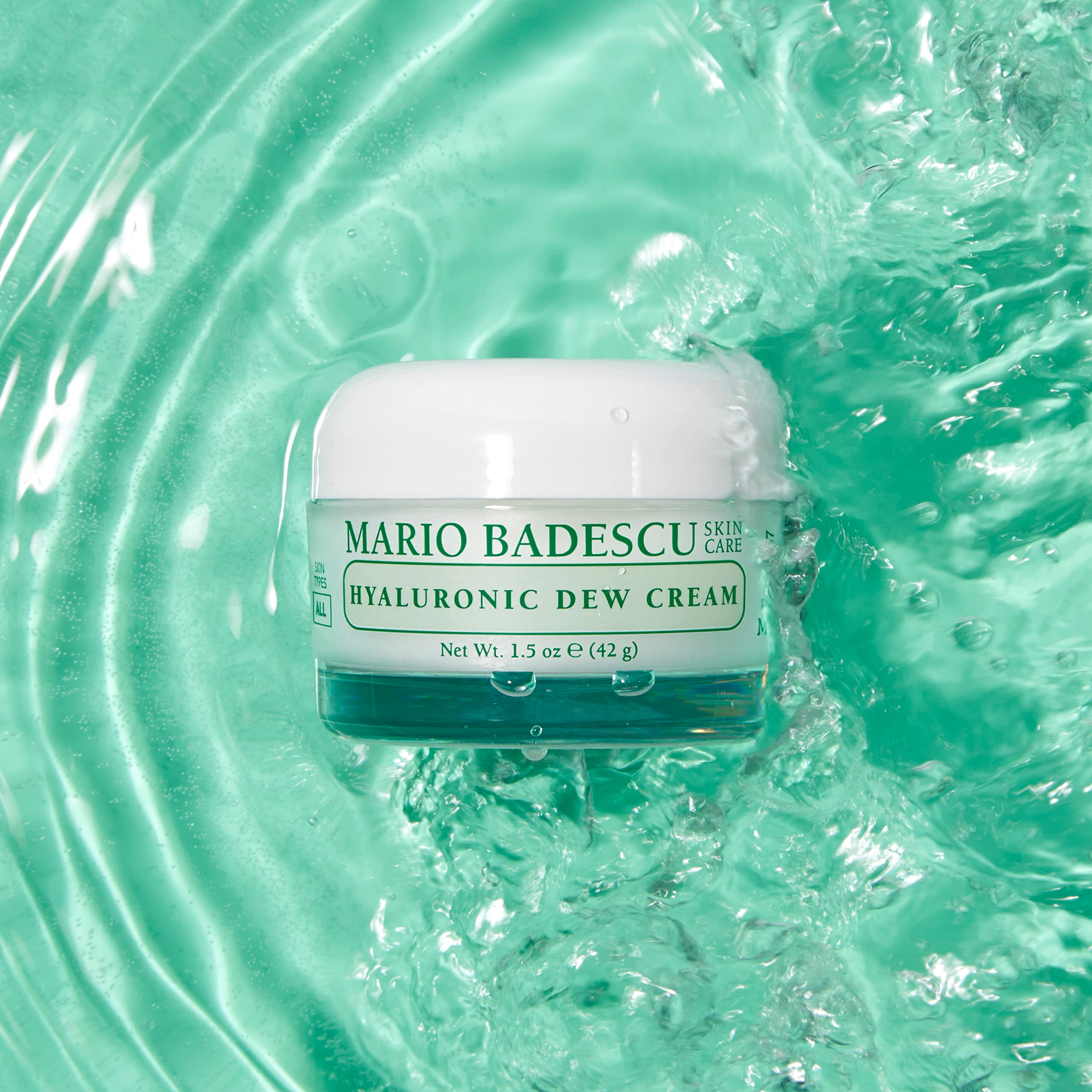 Mario Badescu cream next to thyme sprig illustrating botanical infusion benefit