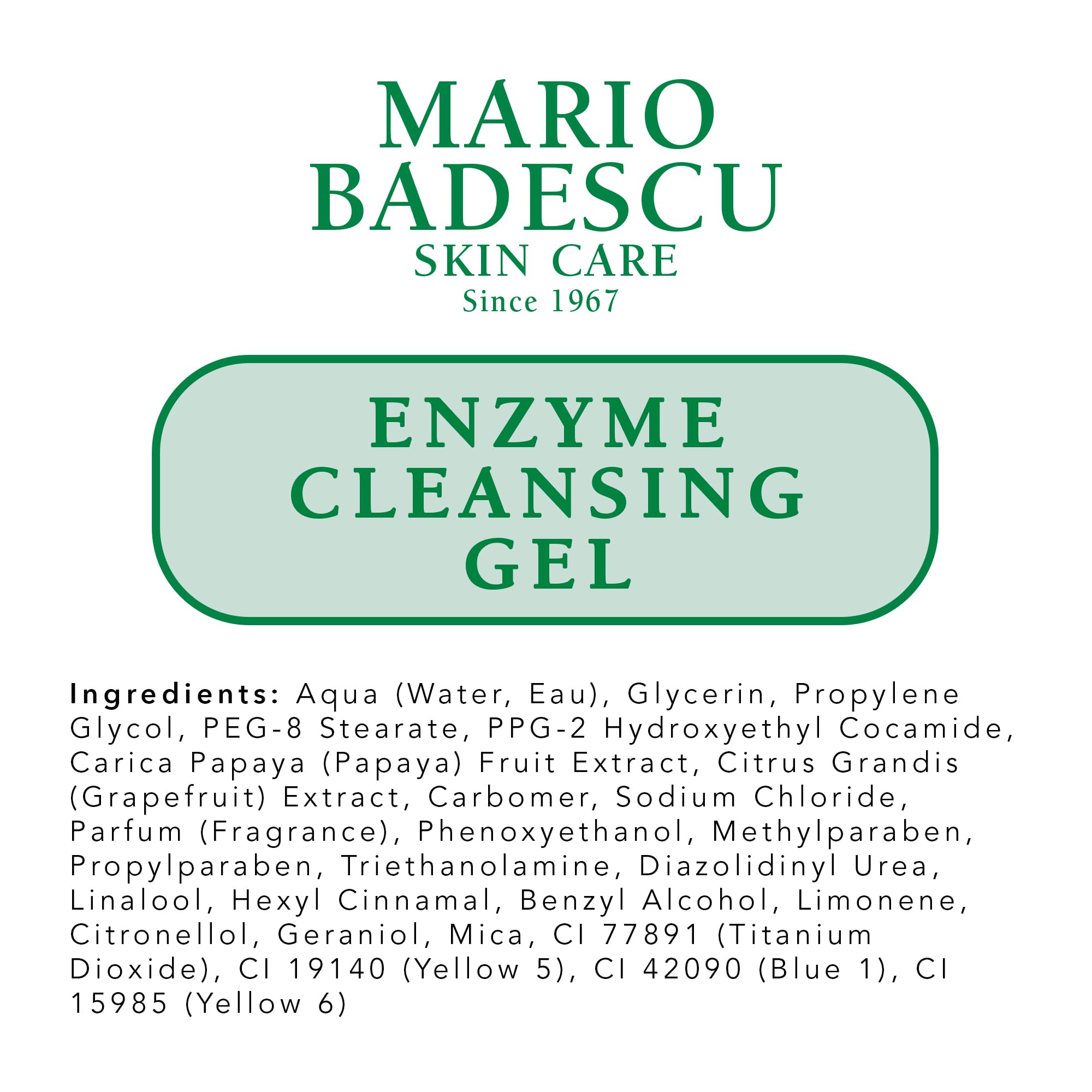 Applying Mario Badescu gel as a short mask on face showing deep-cleansing effect