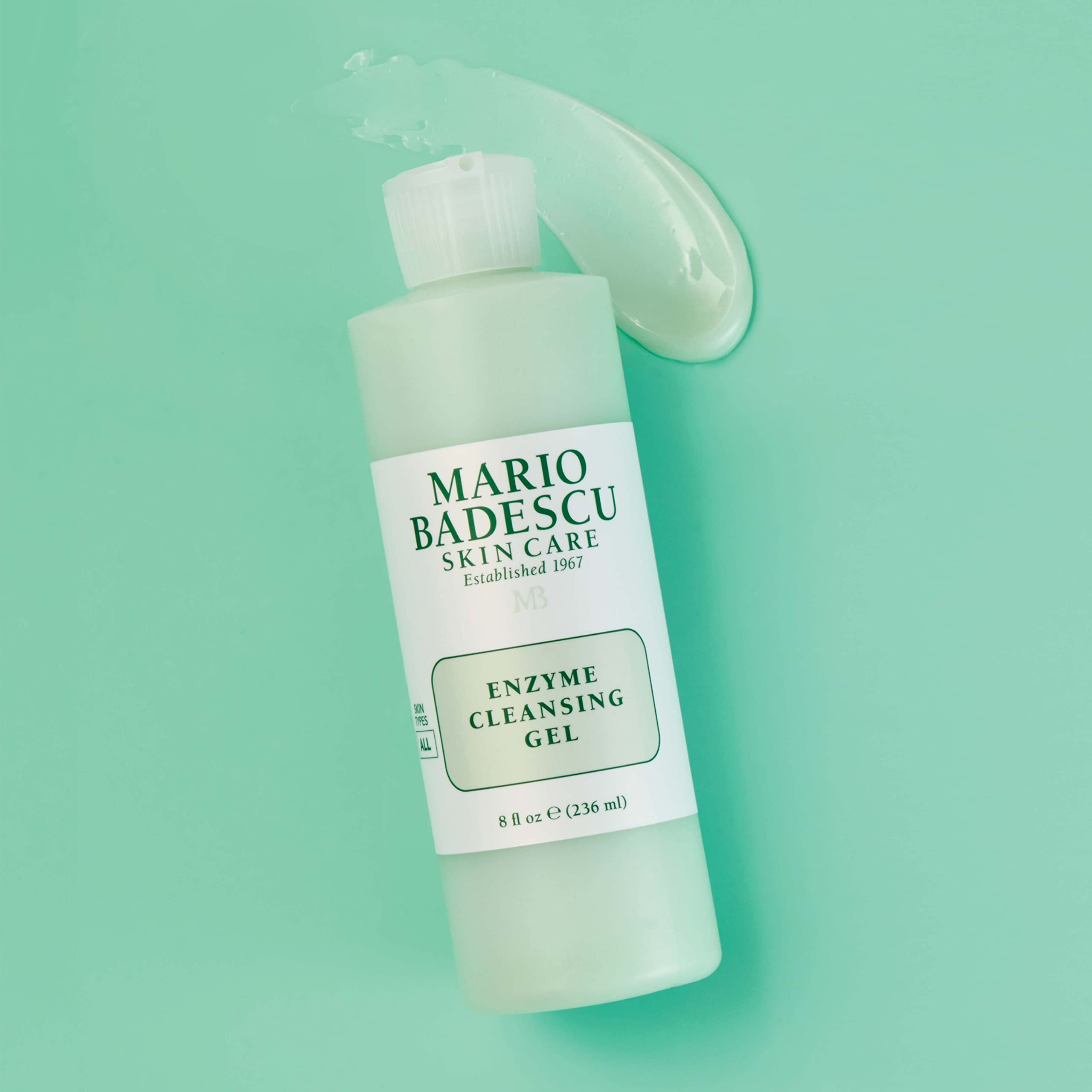 Mario Badescu bottle next to common 16oz object showing scale and generous volume benefit
