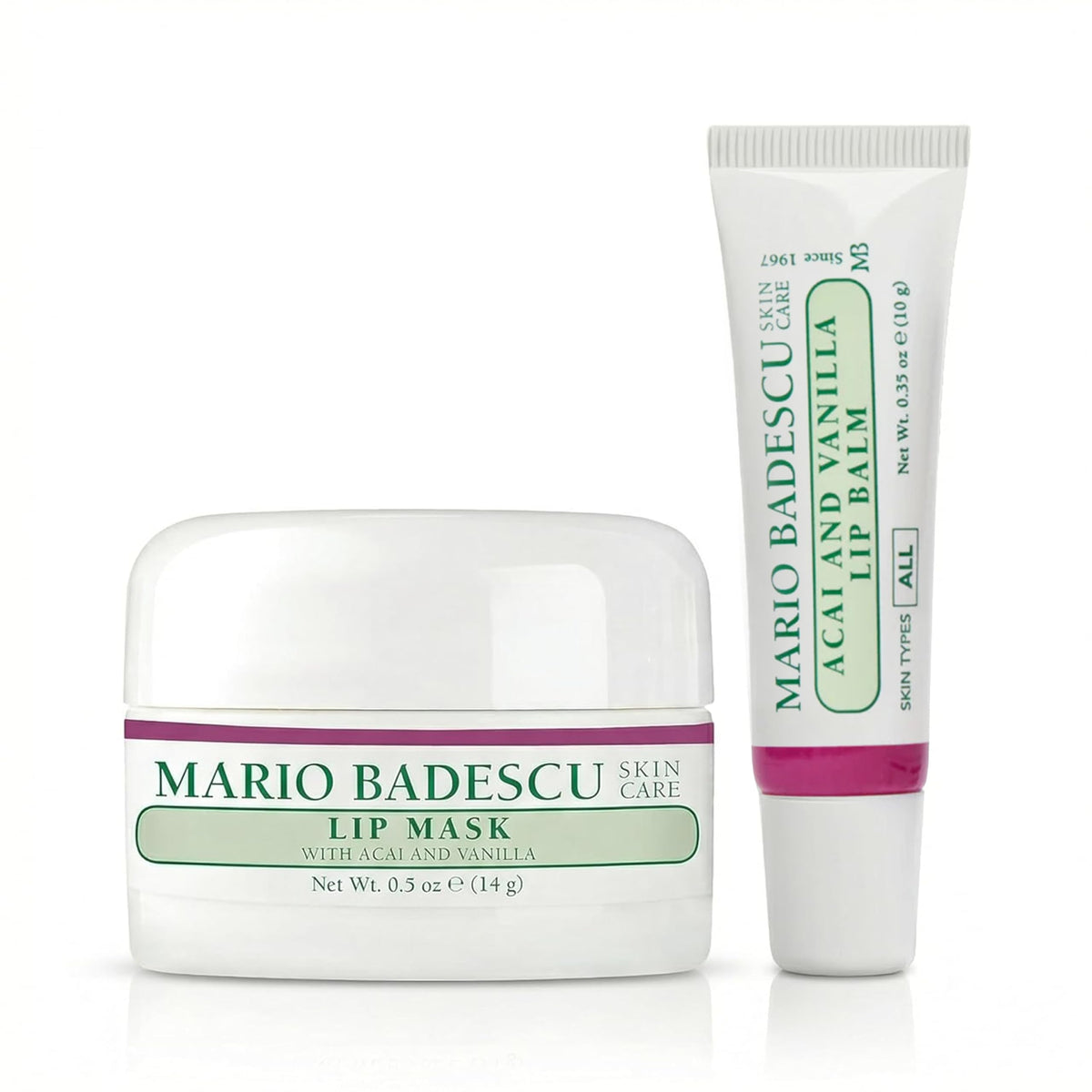 Mario Badescu front packaging showing both balm and mask for easy routine