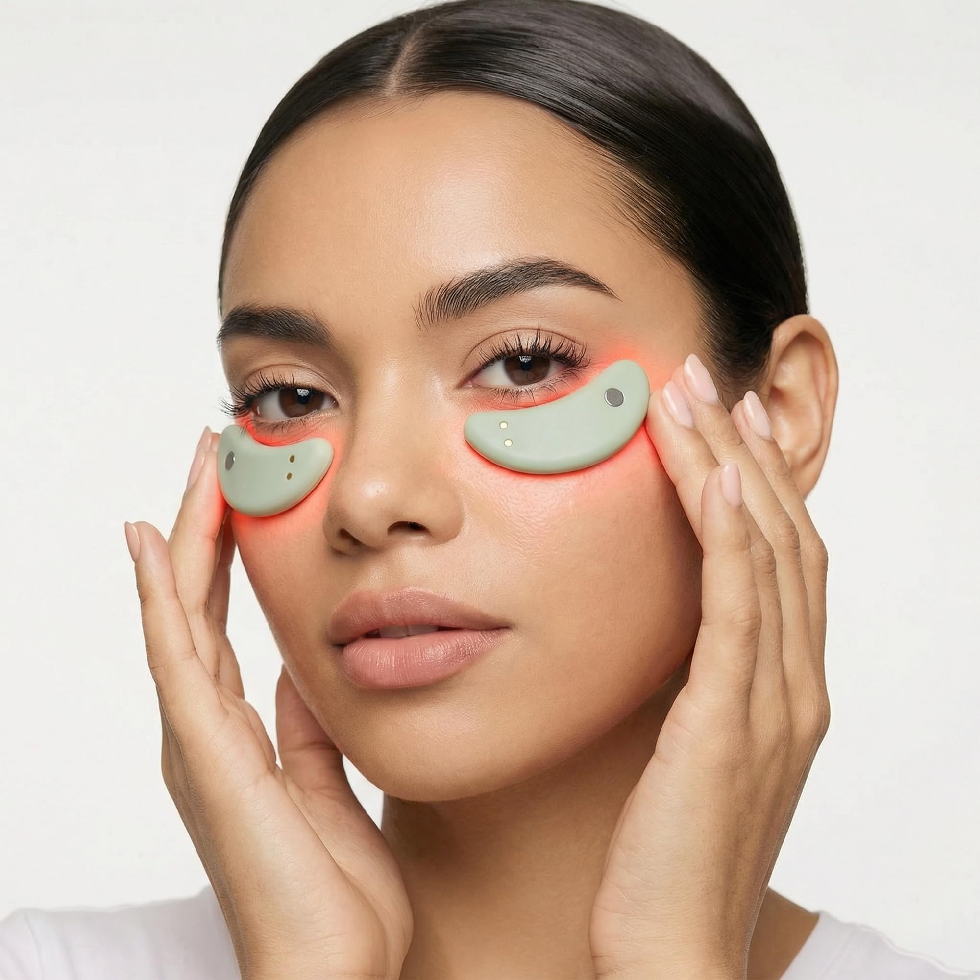 Mario Badescu reusable gel pads laid out, improving conductivity and comfort