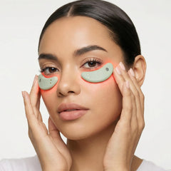 Mario Badescu reusable gel pads laid out, improving conductivity and comfort