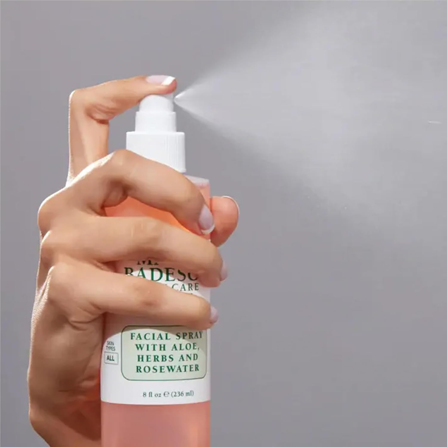 Mario Badescu on vanity with skincare for daily routine convenience