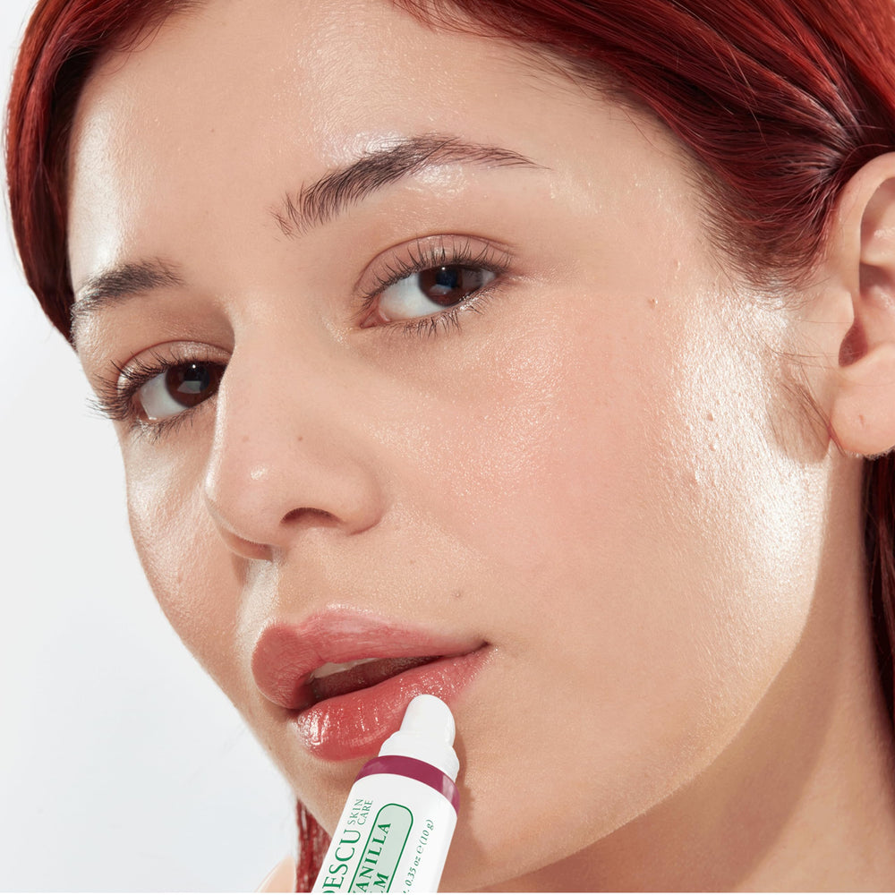 Mario Badescu overnight mask on fingertip showing thick nourishing texture