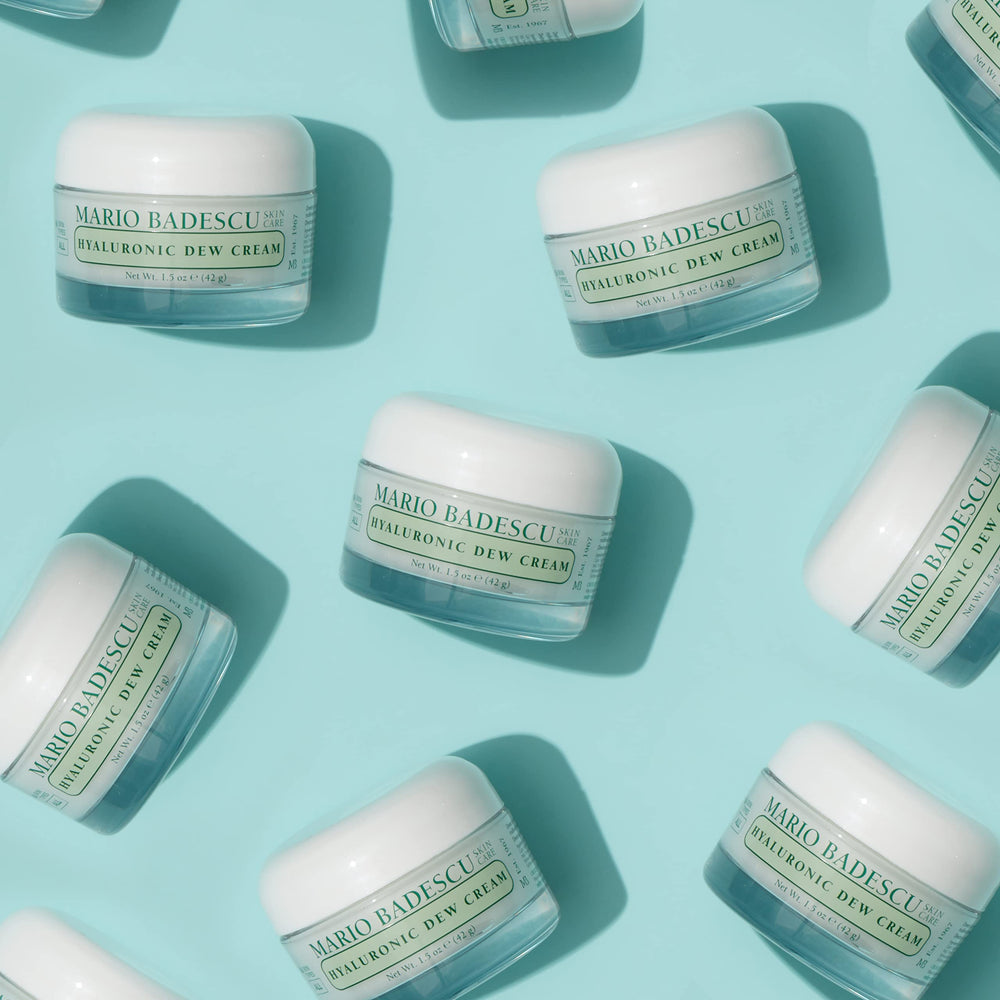 Mario Badescu jar with facial mist showing layered hydration routine benefit
