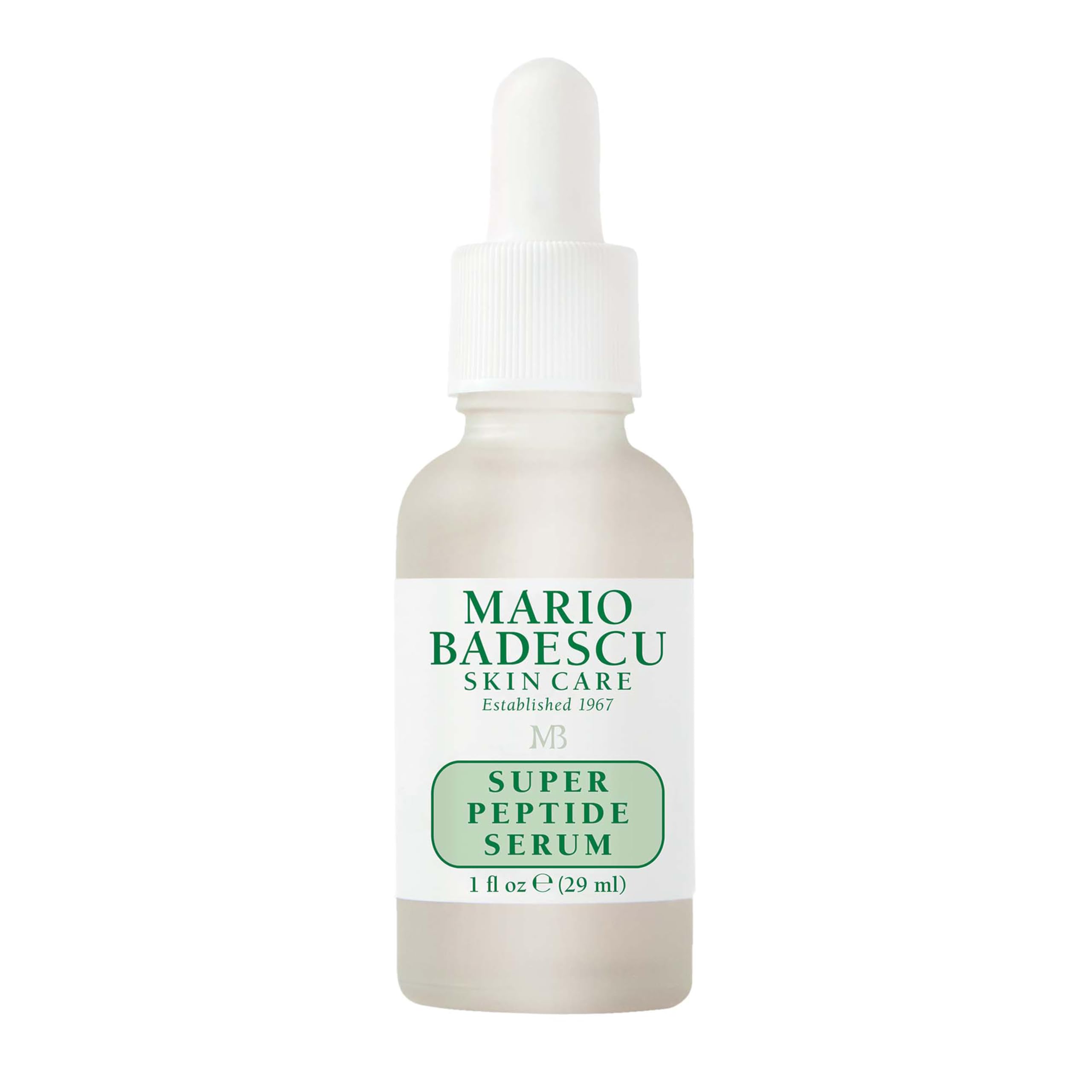 Mario Badescu front bottle shot showing product and clear labeling benefits