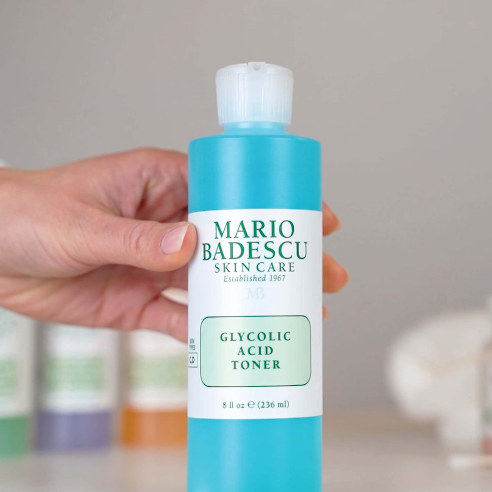 Mario Badescu on bathroom shelf styled in lifestyle scene showing routine-ready convenience benefit