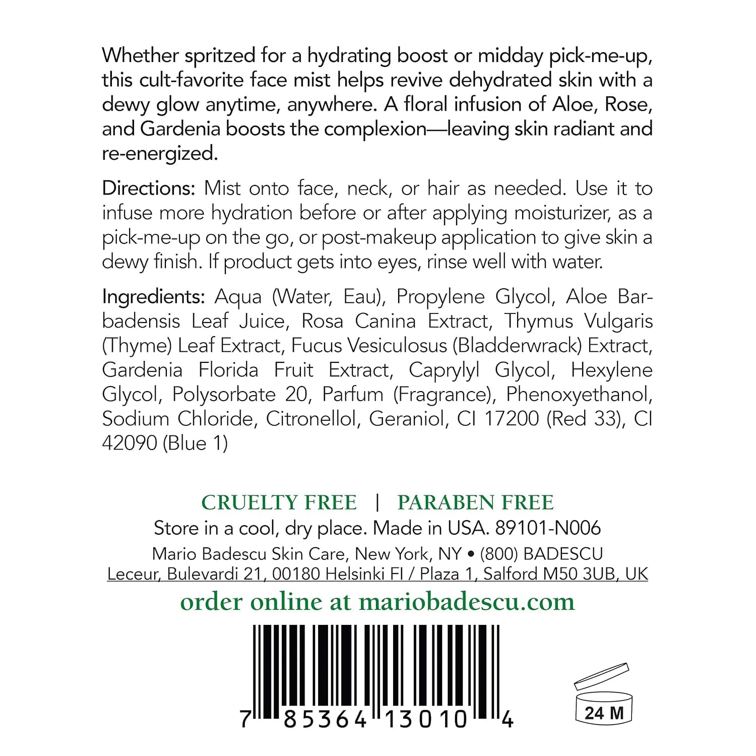 Mario Badescu duo in travel pouch showing convenience for flights