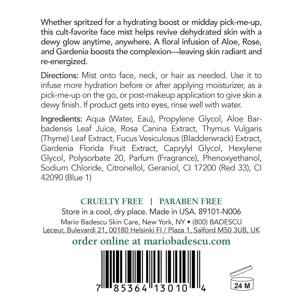 Mario Badescu duo in travel pouch showing convenience for flights