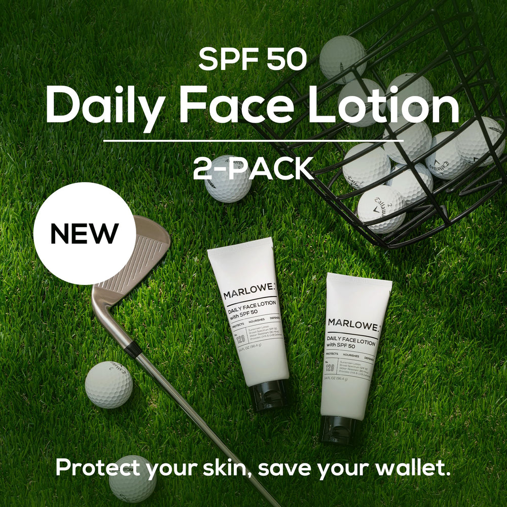 MARLOWE. applied on face outdoors showing clear, non-greasy finish