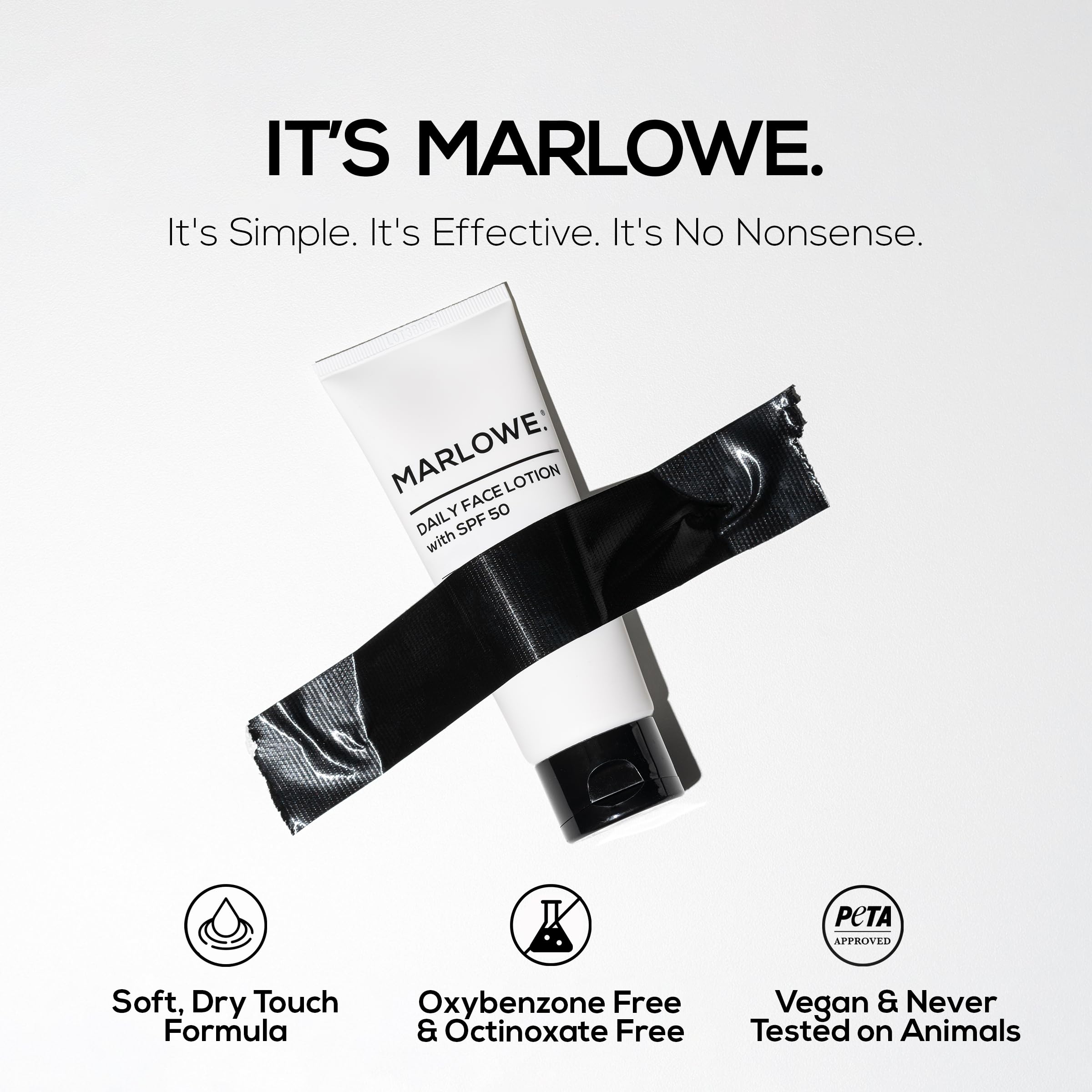 MARLOWE blended through beard stubble, showing no white cast and natural finish
