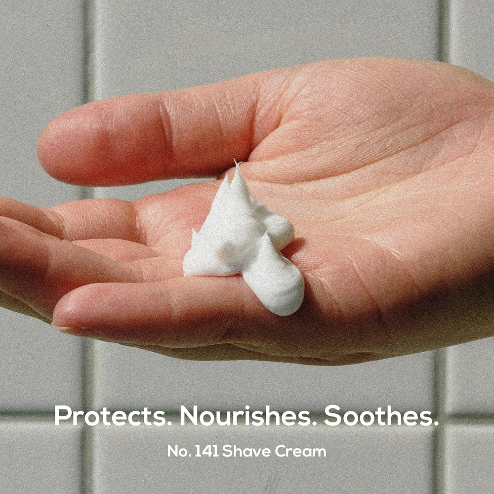 MARLOWE. cream texture close-up showing smooth lather for better glide