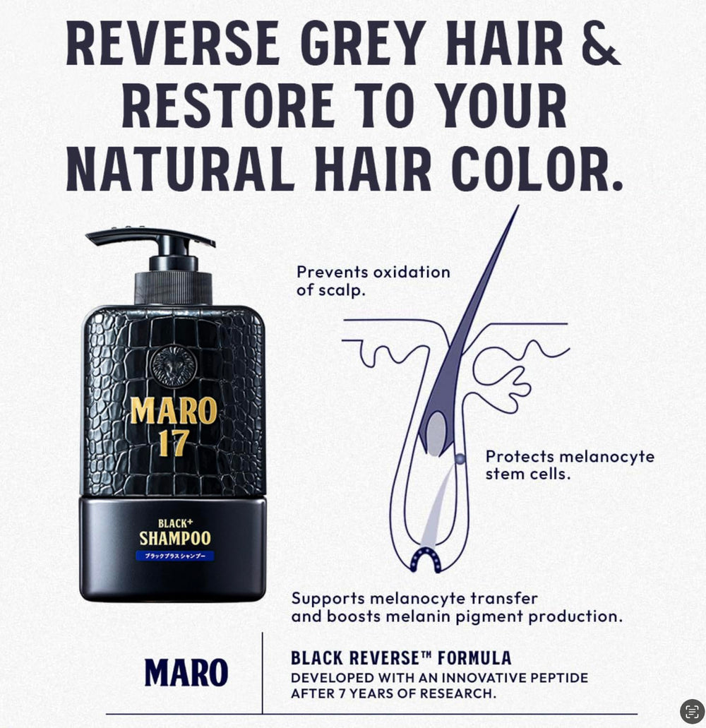 ＭＡＲＯ１７ back label listing ingredients and usage for informed buyers