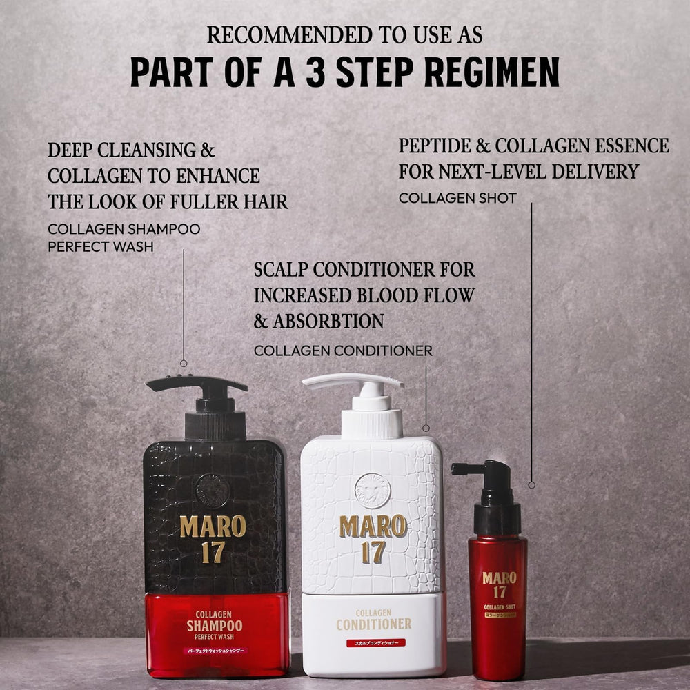 ＭＡＲＯ１７ styled on bathroom shelf in lifestyle scene for daily routine appeal