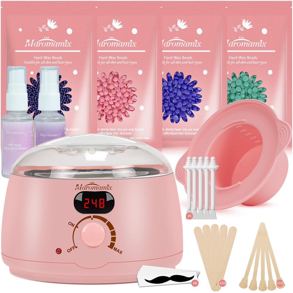Maromamix front packaging showing full at-home waxing kit benefits