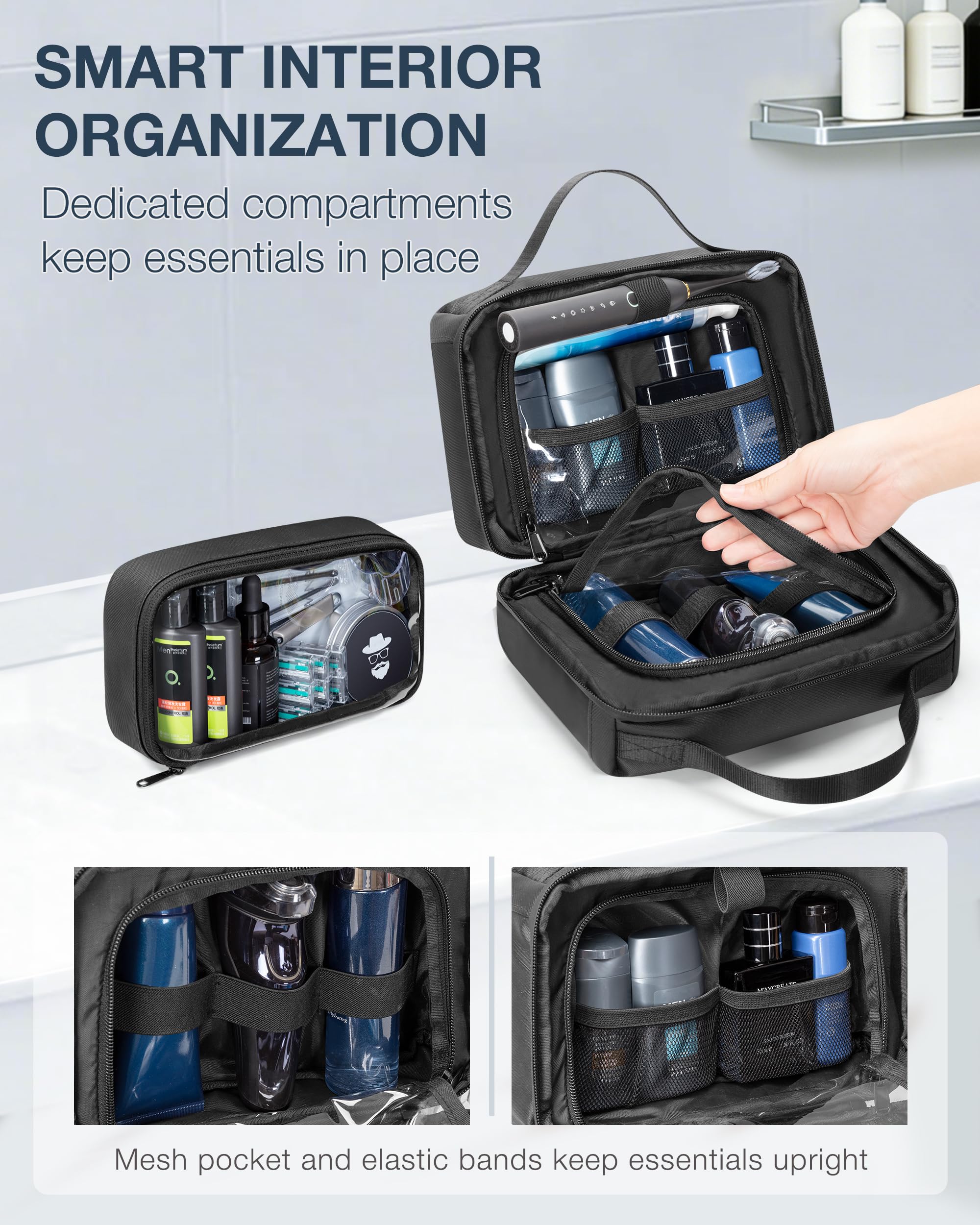 Marscamd clear travel cube close-up displays transparent storage for small items