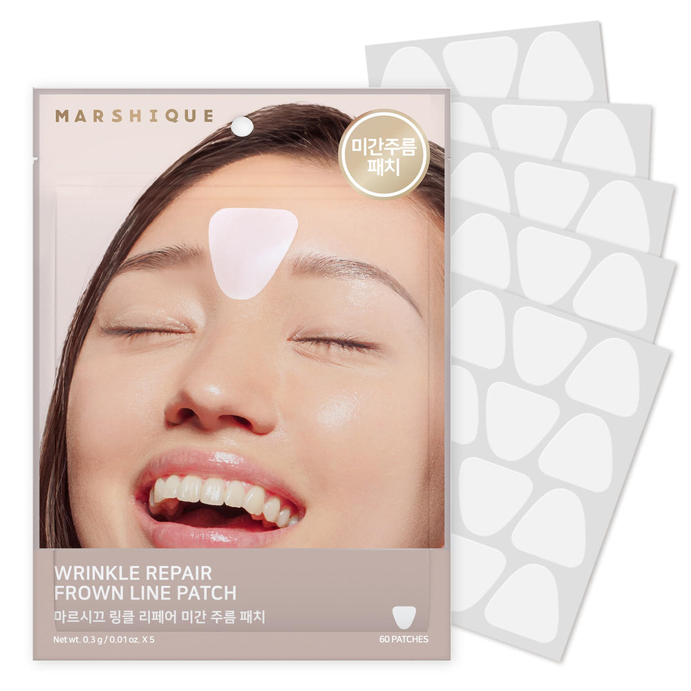 MARSHIQUE front packaging showing 60 patches and benefits