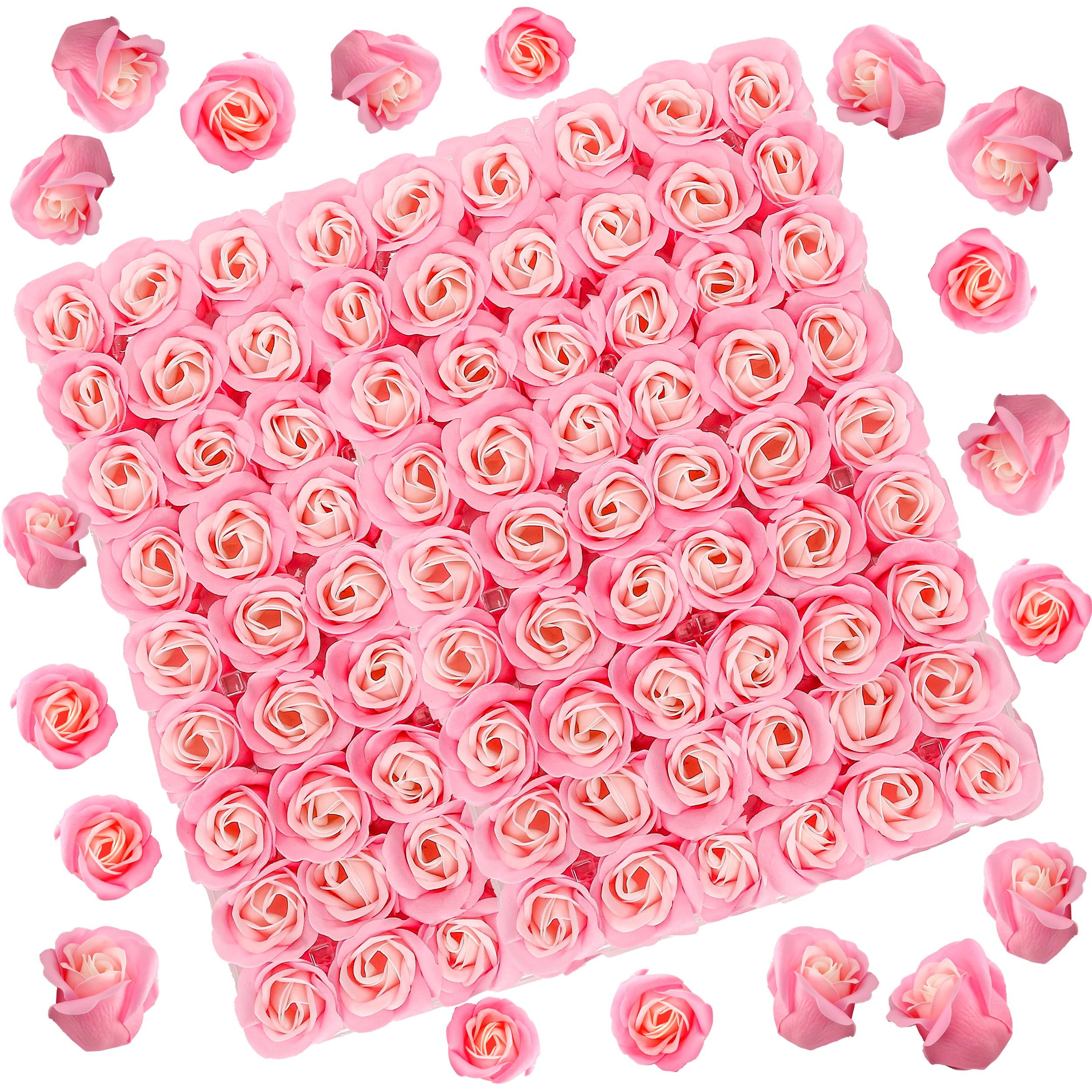 Marsrut front packaging showing pink soap rose bouquet, perfect gift presentation