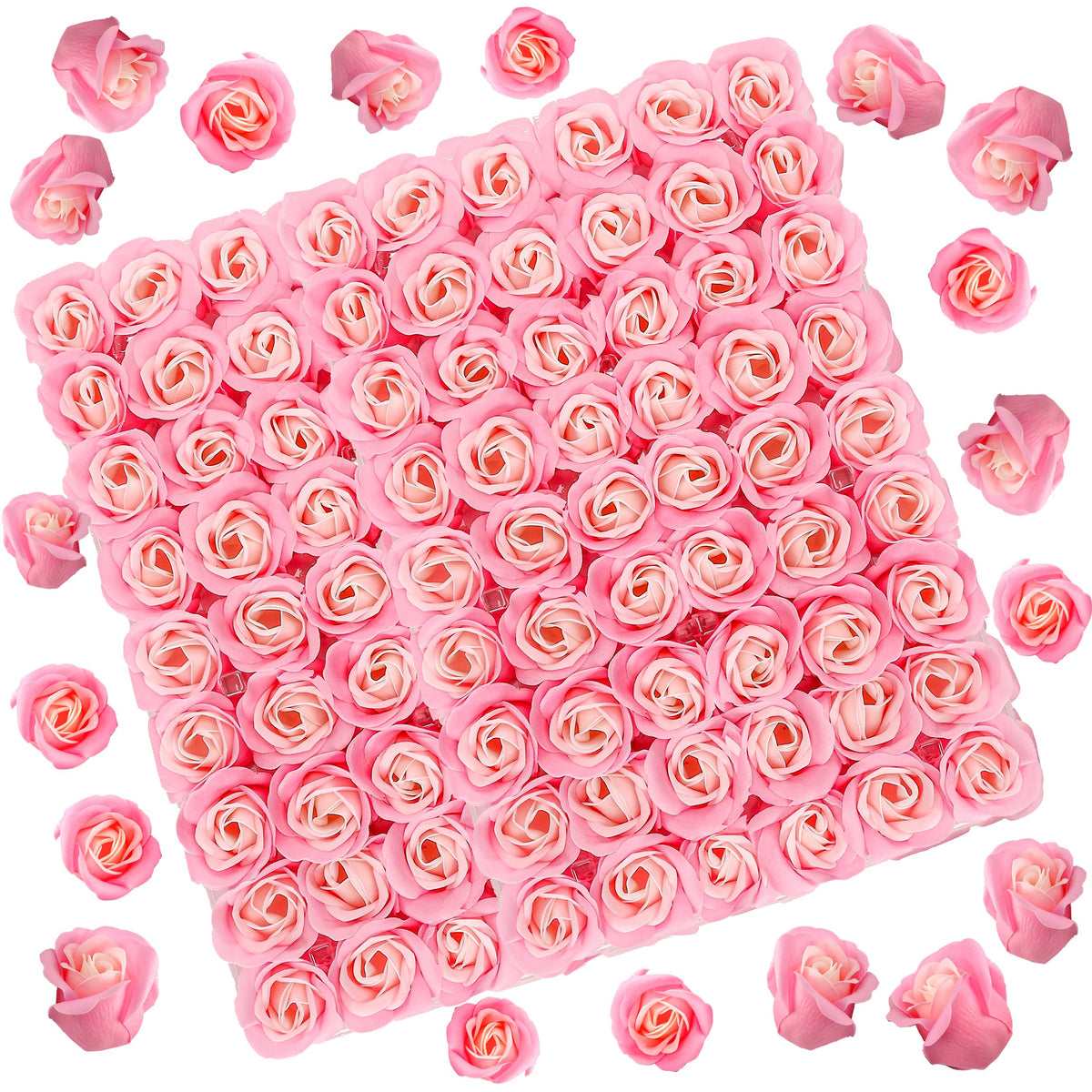 Marsrut front packaging showing pink soap rose bouquet, perfect gift presentation