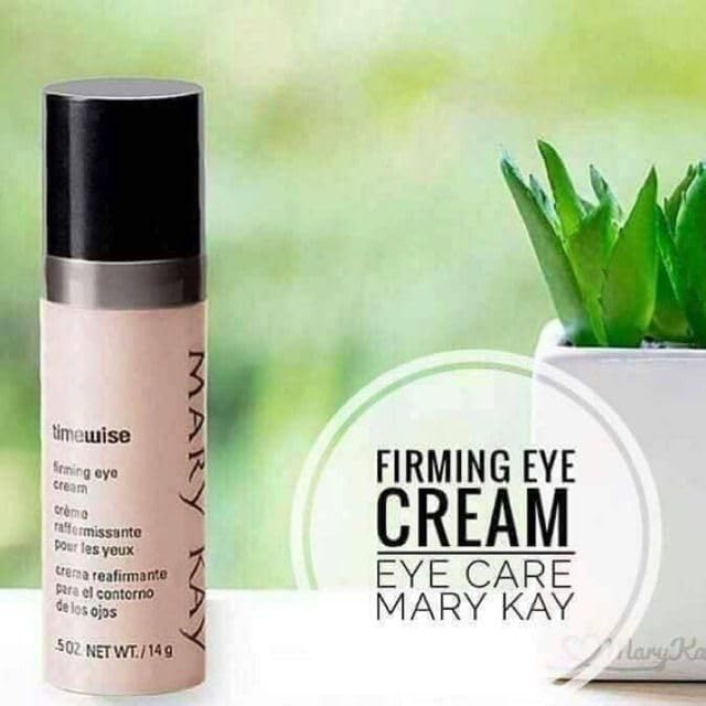 Mary Kay TimeWise before and after visual showing smoother, brighter eye area
