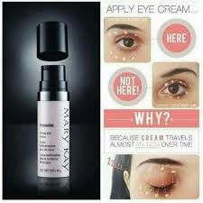 Mary Kay TimeWise opened dispenser showing creamy texture and easy application