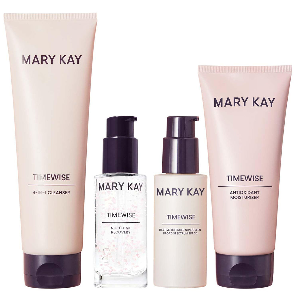 Mary Kay front packaging showing full TimeWise set and benefits