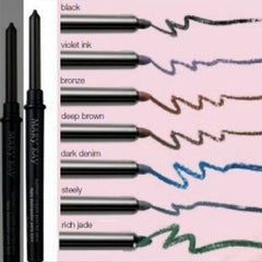 Mary Kay waterproof eyeliner brown pencil front view showing precise tip and smooth application