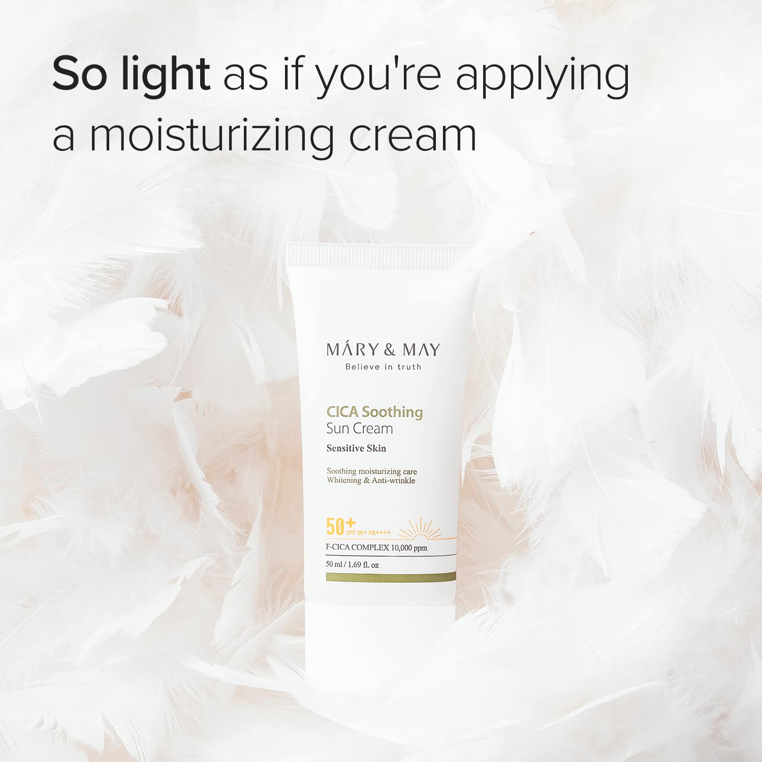 Mary&May label and ingredients highlighting vegan certification